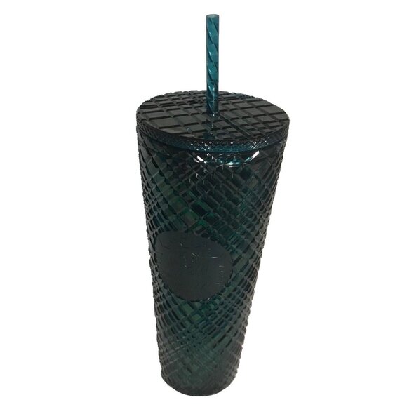 Starbucks Tumbler Holiday 2021 Emerald Green  Jeweled  24 Oz Venti Christmas - Picture 1 of 6